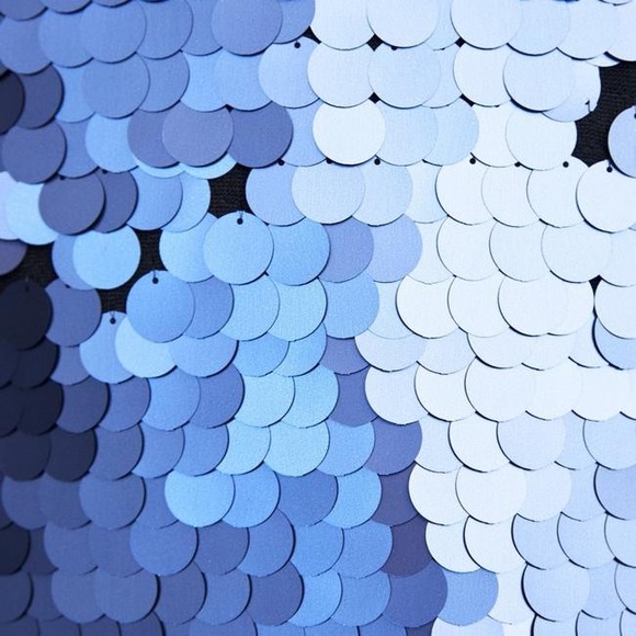 Zara limited edition blue sequin knit mini dress - Picture 12 of 16